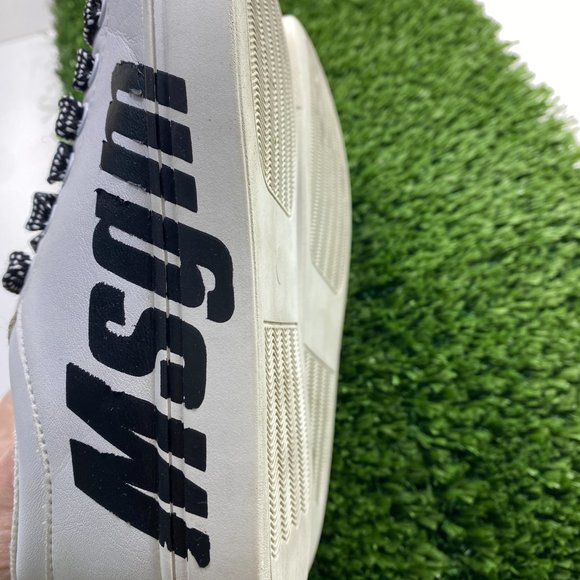 MSGM Kids Unisex White & Black Logo Trainers Kid's 32 - Picture 5 of 8